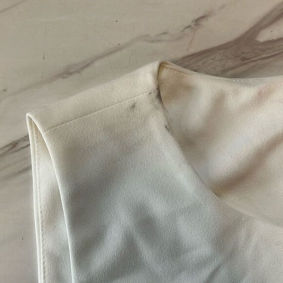 NWT TOMMY HILFIGER | Pink Beige Striped Scuba Sheath Dress 10 - Picture 8 of 11